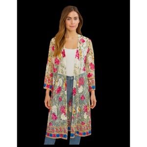 Wonderland By Orange Duster M Floral Embroidery Crewel Sheer Fairy Boho Whimsy